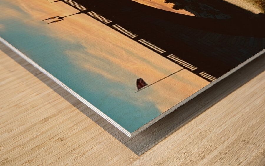 London Bridge Wood print