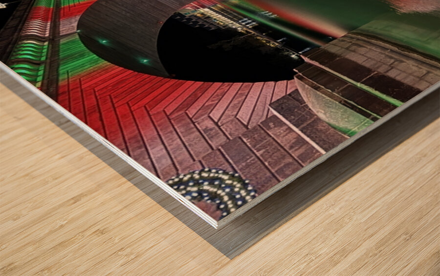 Christmas at London Bridge -2 Wood print