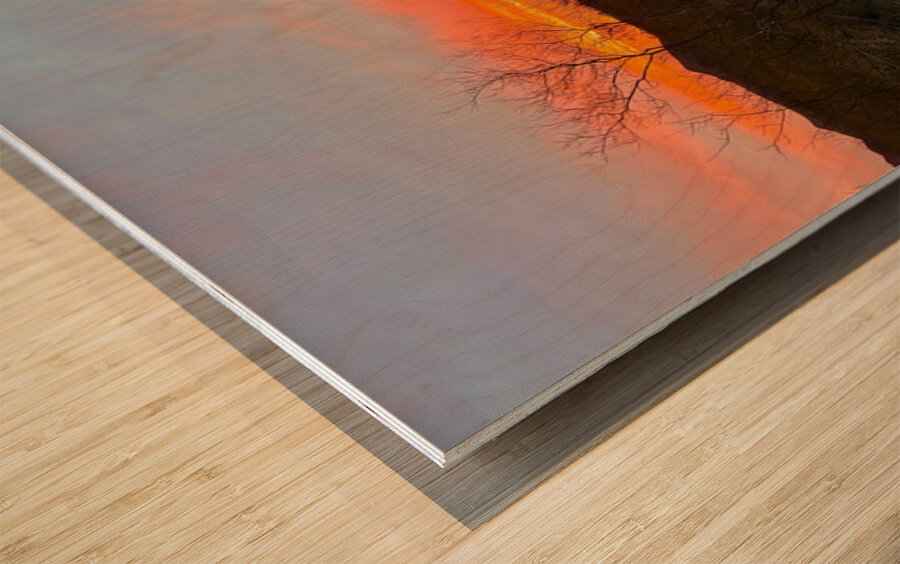 Sundown in Tombstone Wood print