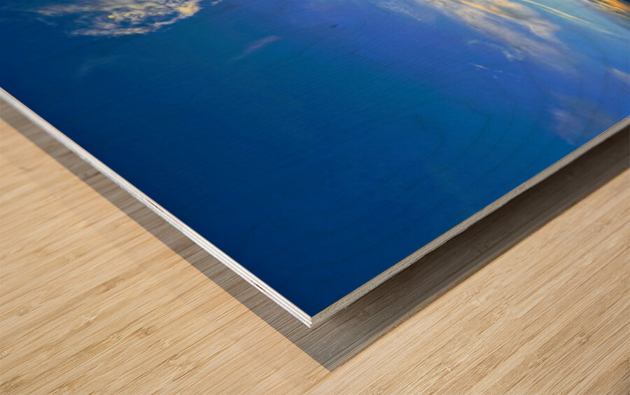 Sunset at Snowbowl -4 Wood print