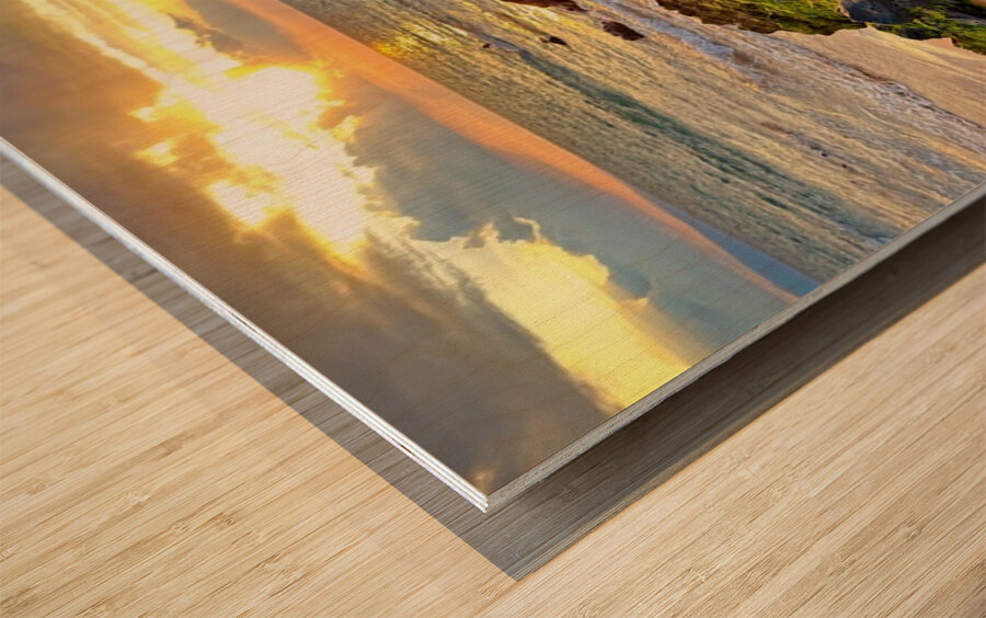 Kihei Sunset -1 Wood print