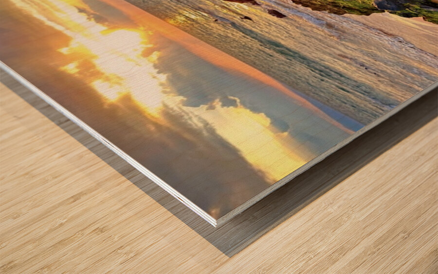 Kihei Sunset -3 Wood print