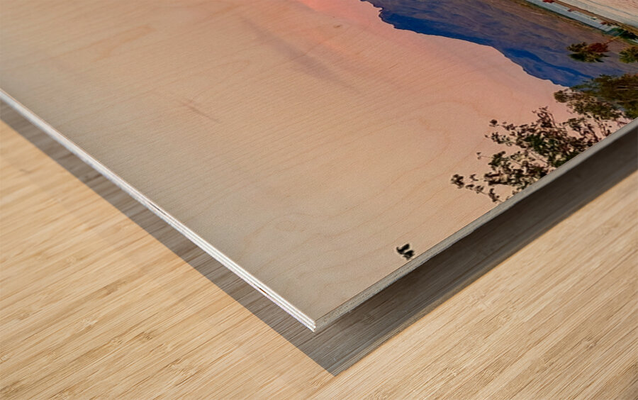 Cotton Candy Skies Wood print