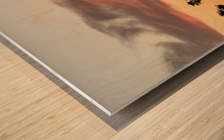 Havasu Sunset Wood print