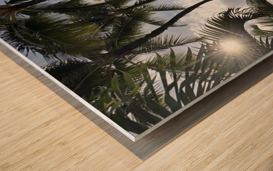 Oahu Beach Wood print