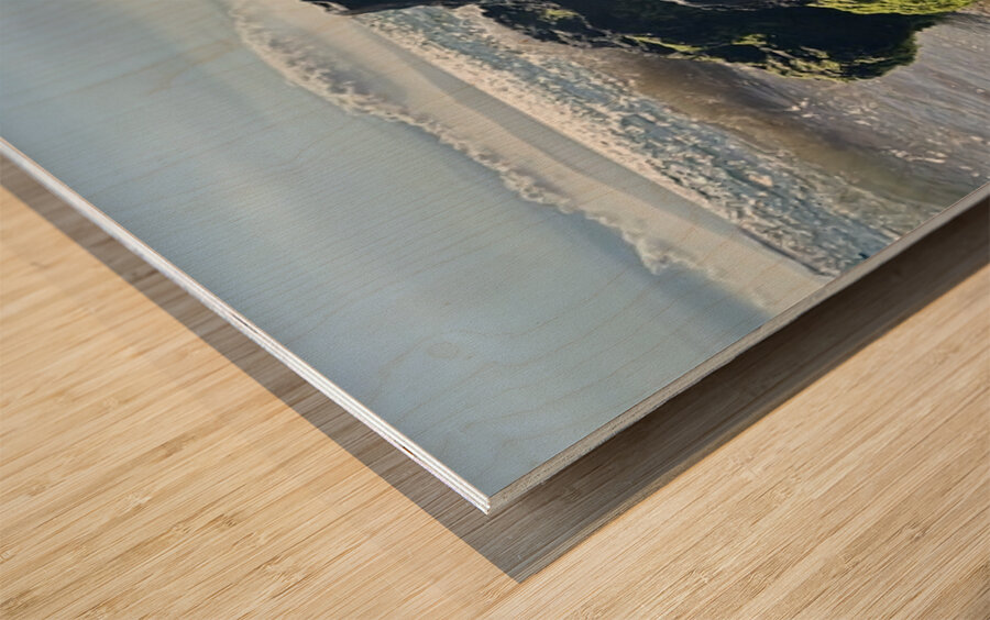 Maui on the Rocks Wood print