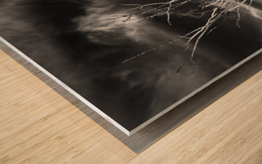 Desert Drama Wood print