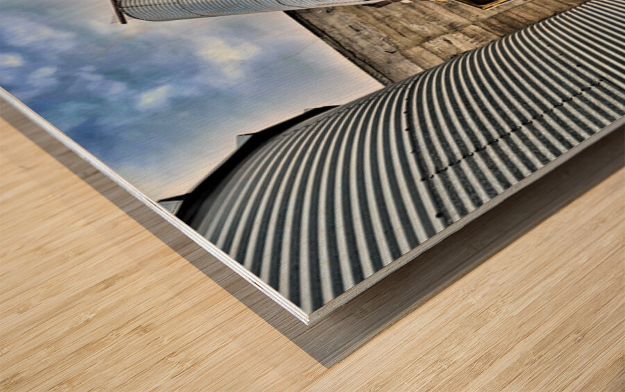 The Silos at Westbar -2 Wood print