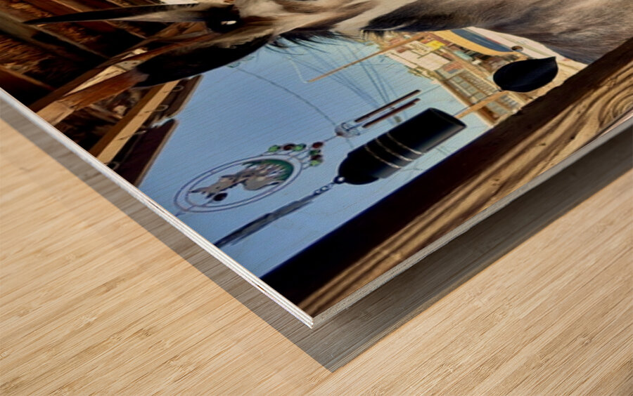 Miss Pickles Wood print