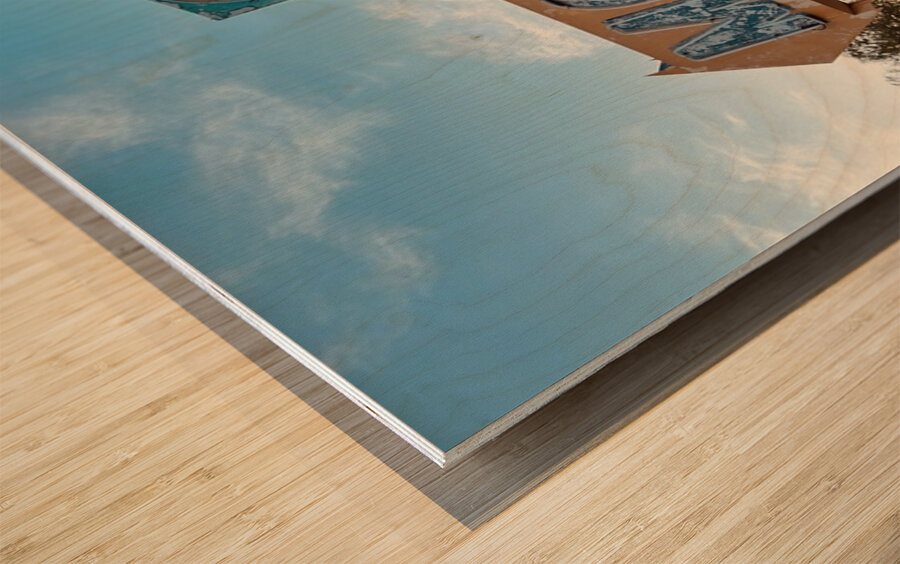 The 66 Motel - Needles California sign Wood print