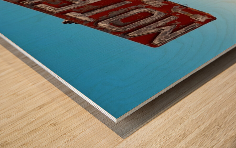 Whiting Bros Motel sign Yucca Arizona Route 66 Wood print