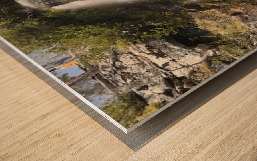 Silver Falls Entiat Washington long exposure Wood print