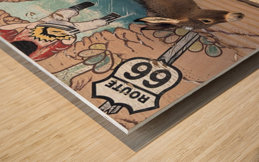 Baby “Ranger” - Oatman Arizona Wood print