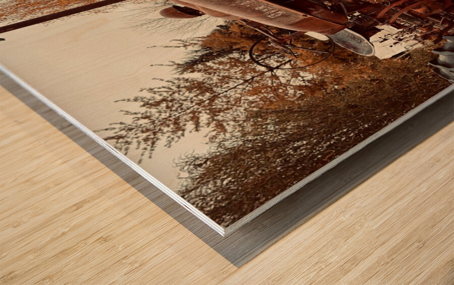 Vintage Farmall Tractor Wood print