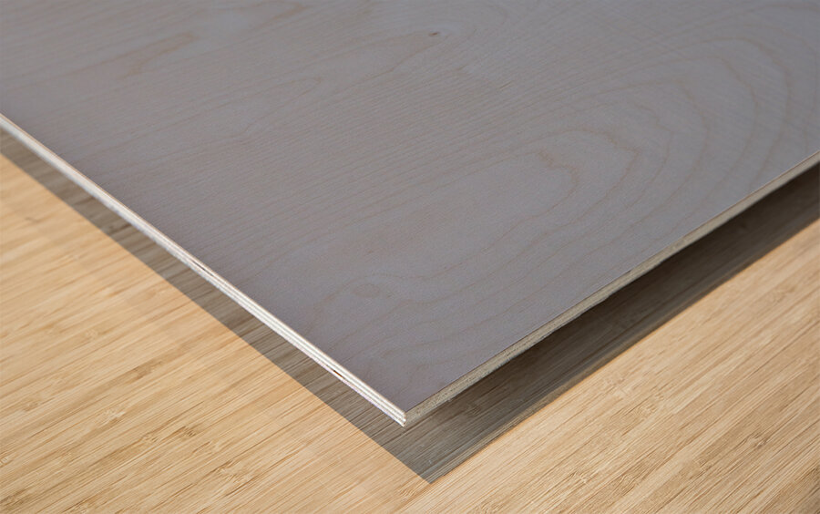 Touching the liquid sky Wood print