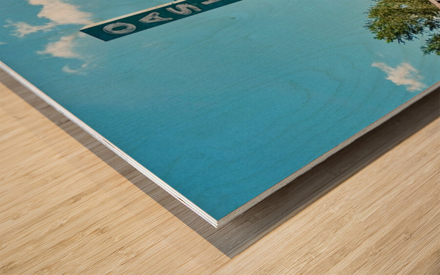 Oasis Lounge - Ash Fork Az - Route 66 Wood print