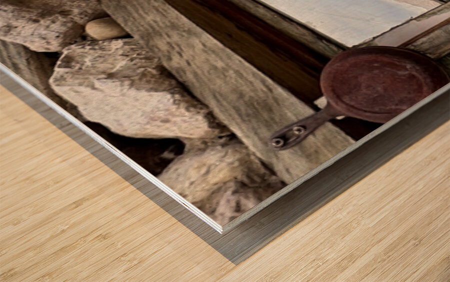 Ghost town Nelson Nevada Wood print