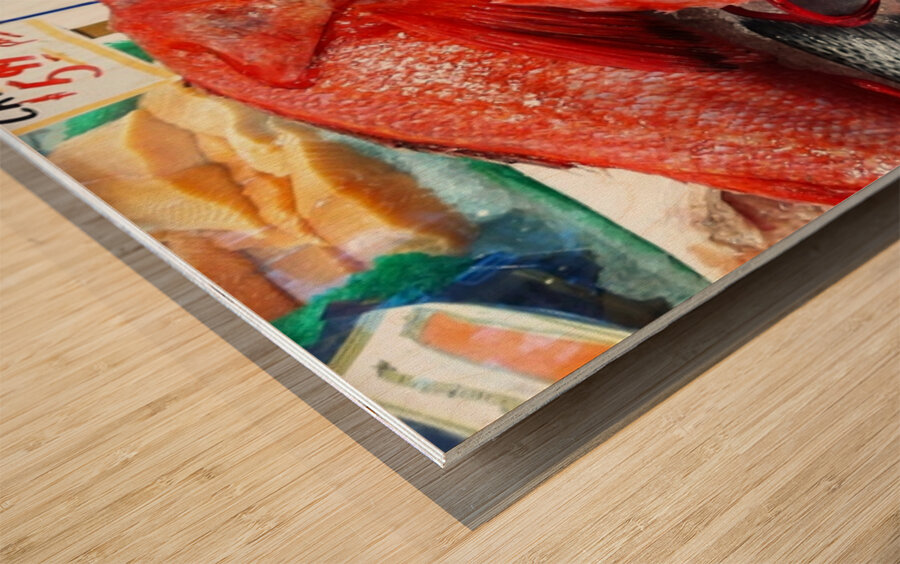 Something Fishy Wood print