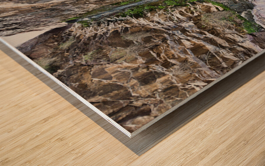 Tres Amigos waterfall in the Tres Alamos wilderness  Wood print