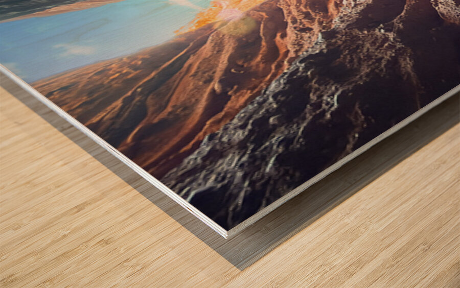 Sunlight in Knife Canyon Wood print