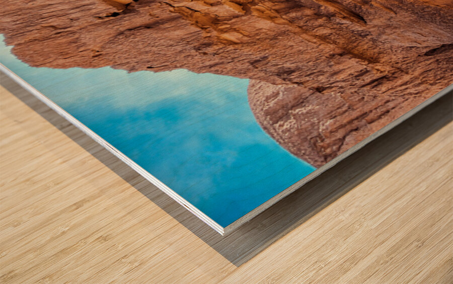 The Arch in Mud Canyon horizontal Wood print