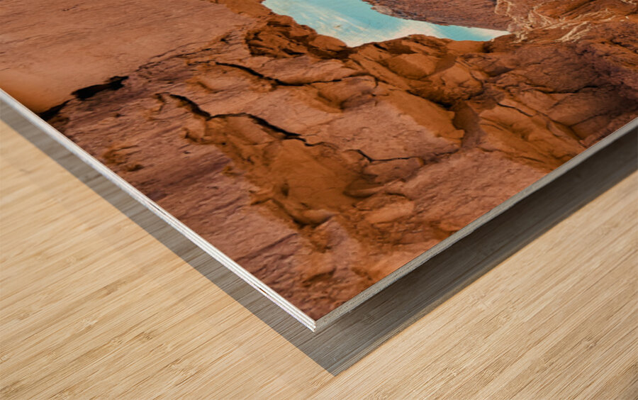 The Arch in Mud Canyon vertical Wood print