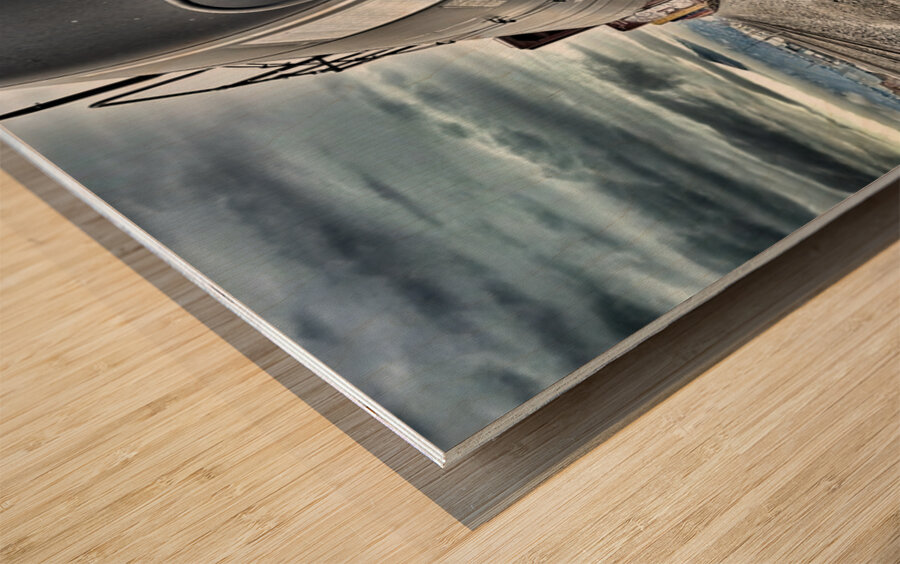 The Rail Yard Wood print