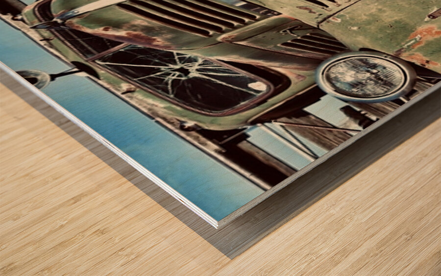 Desert Dodge Wood print