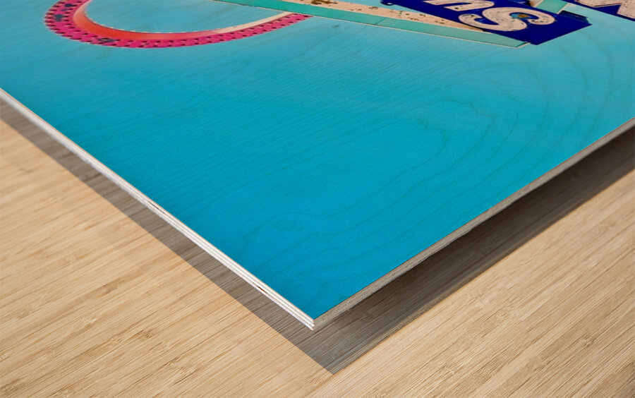 Supai Motel - retro  Wood print