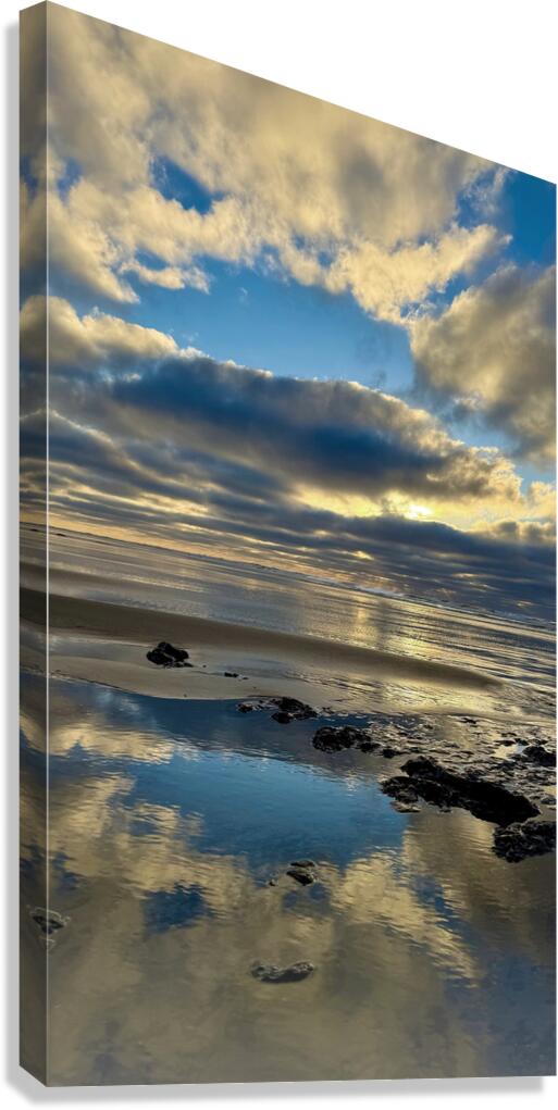 Sunset Oregon Coast Clouds 17 Canvas Print