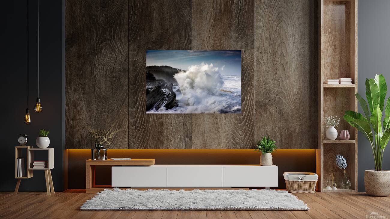 Winter Storm Exploding Waves BWS 2170 Reproduction