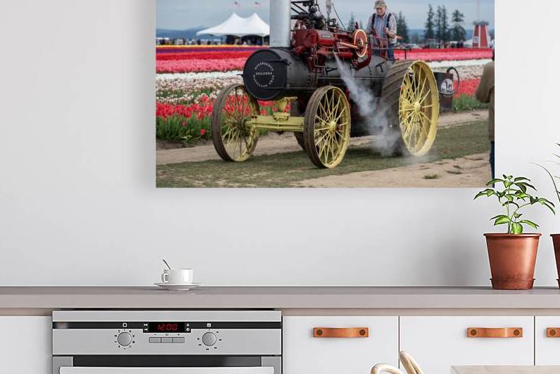 Steam Tractor Tulip Farm BWS 3943 by Bruce W Smith