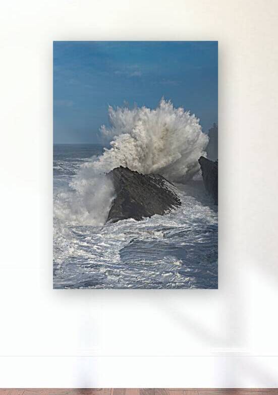 Shore Acres Crashing Wave Vert Winter BWS6795 by Bruce W Smith
