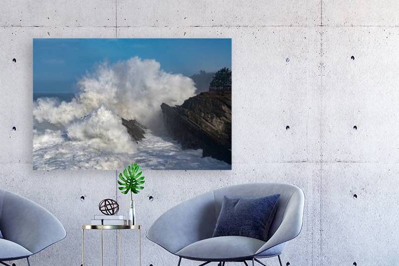 Oregon Coast Crashing Winter Waves BWS6793 by Bruce W Smith