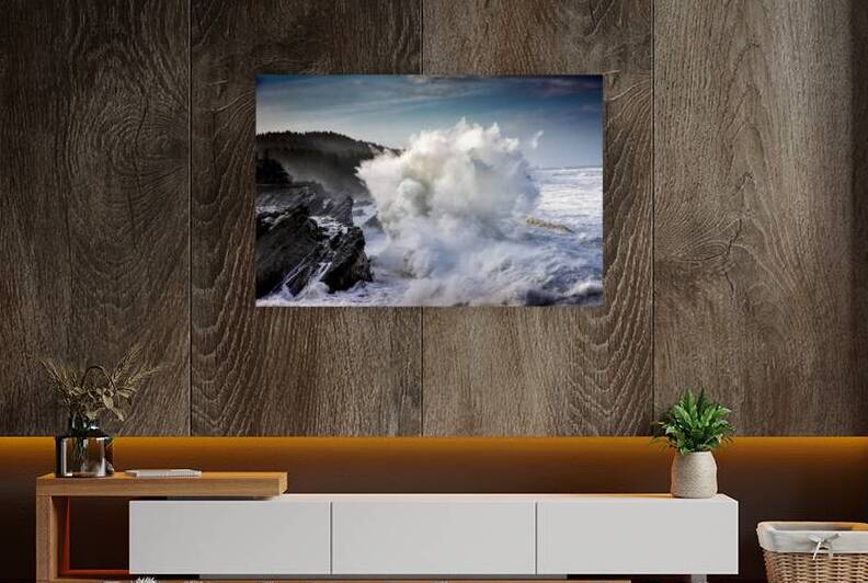 Winter Storm Exploding Waves BWS 2170 by Bruce W Smith