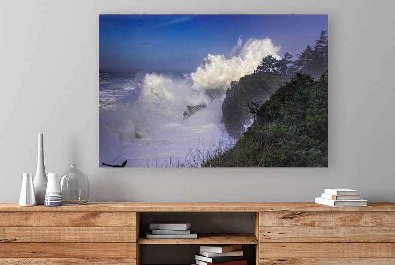 Shore Acres Morning Heavy Surf by Bruce W Smith