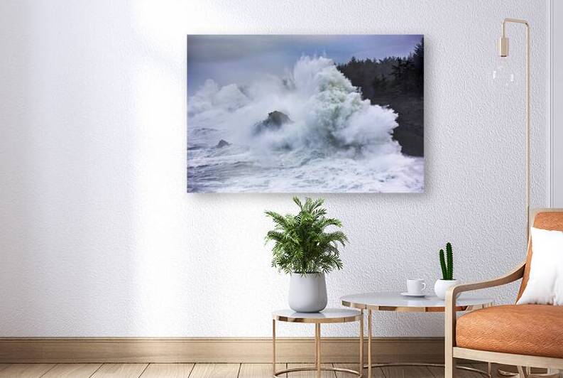 Awesome Oregon Coast Heavy Seas 40031 by Bruce W Smith