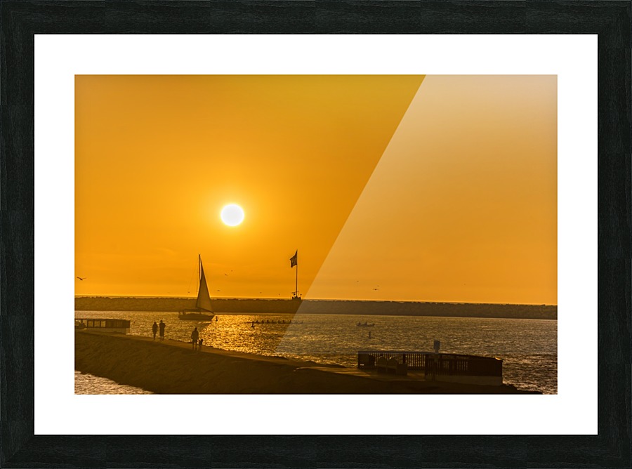 Marina Sunset Picture Frame print