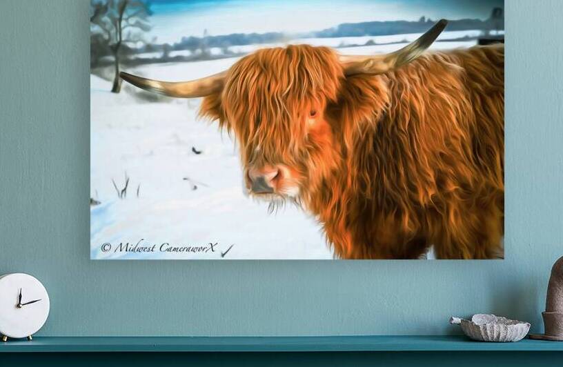 The Highlander Amidst the Snow by Midwest CameraworX