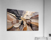 DM  Golden Floral 005 Impression acrylique