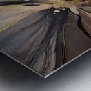 DM  Golden Floral 004 Metal print