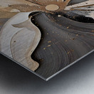 DM  Golden Floral 011 Metal print