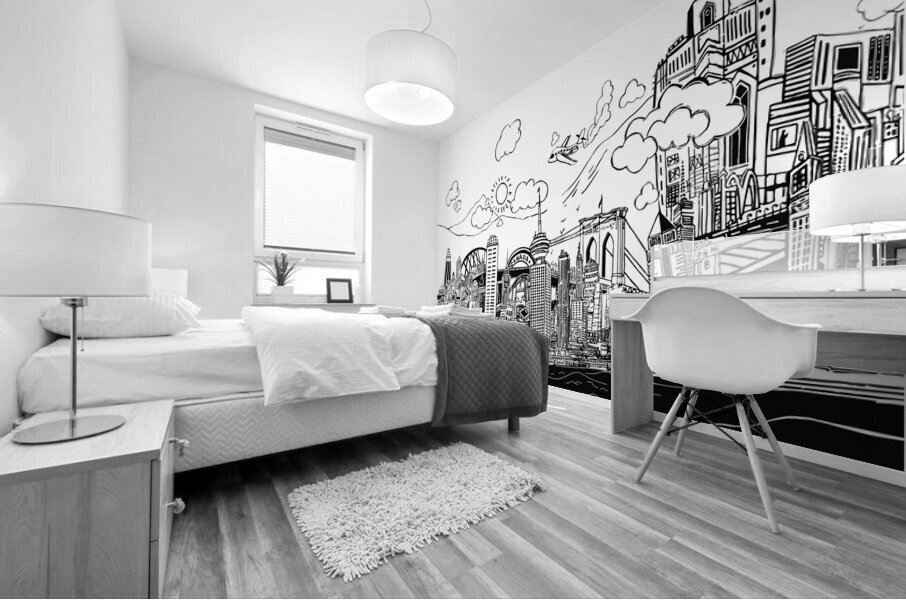 DM Graffity Cities landmarks Mural print