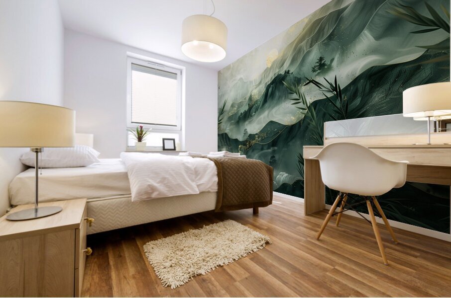 DM-montain painting 0001 Mural print