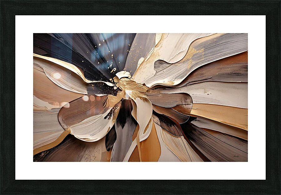 DM  Golden Floral 005 Impression et Cadre photo