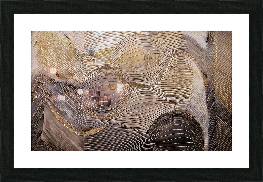 DM  Golden wave005 Picture Frame print