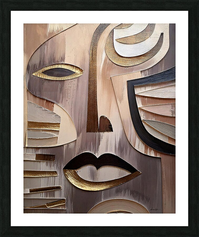 DM African mask001 Picture Frame print