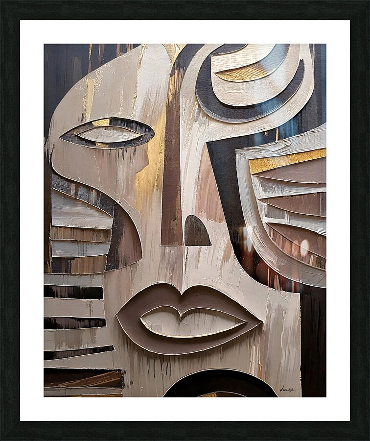 DM-African mask002 Picture Frame print