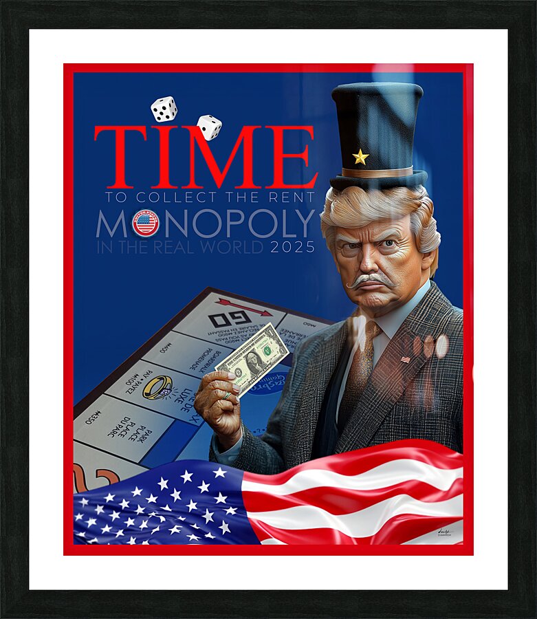 DM-Monopoly in the real world Picture Frame print