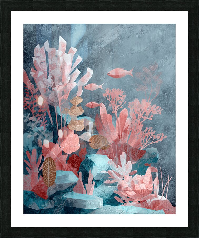 DM - The Garden Below Picture Frame print